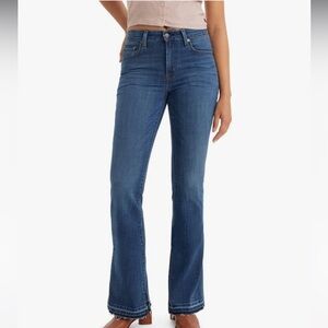 Levi's 726 High Rise Flare Jeans in Classic Blue